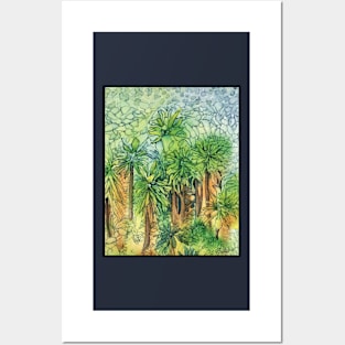 Ti Kouka Cabbage Trees Posters and Art